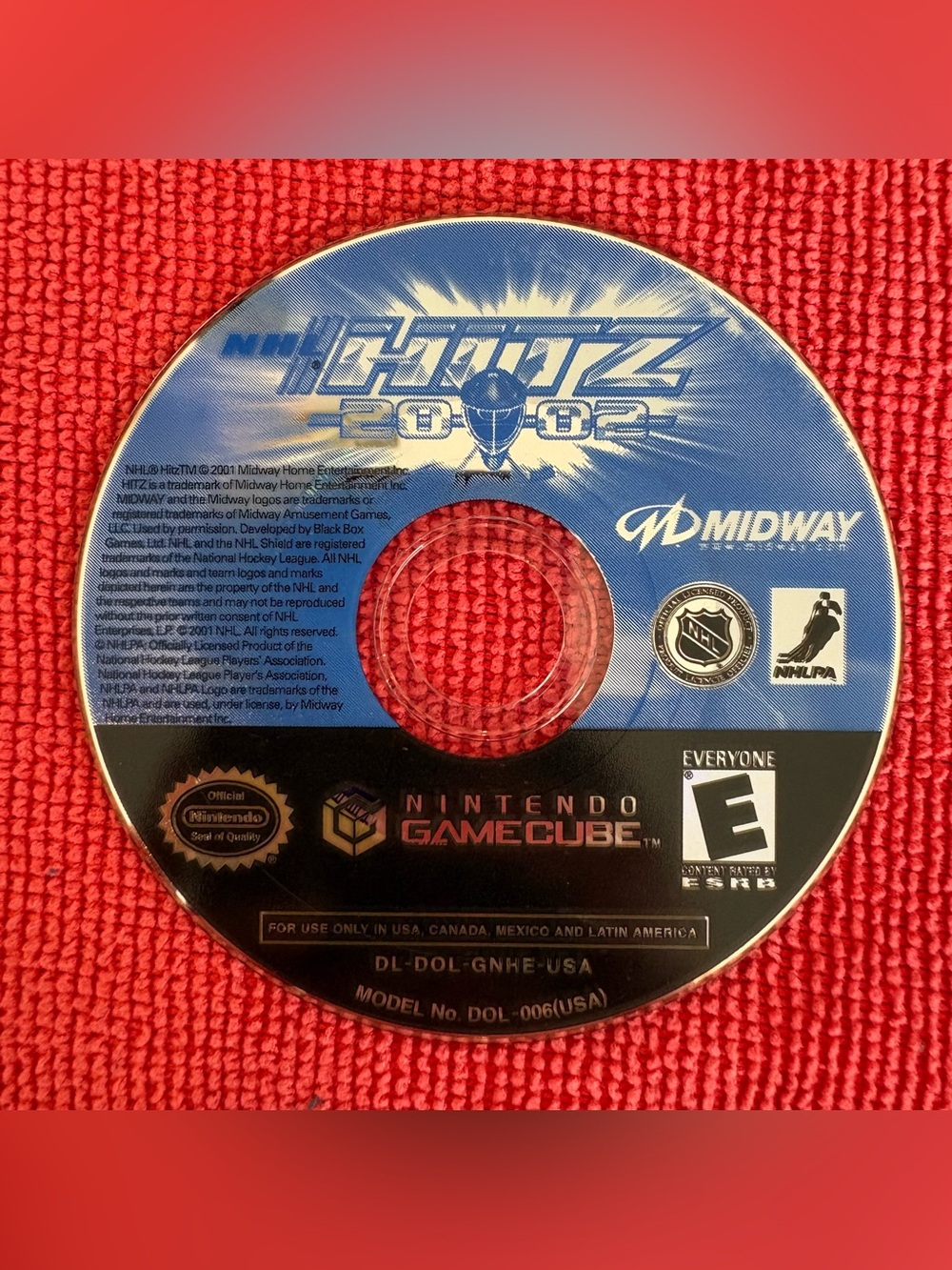 NHL Hitz 2002 (Nintendo Gamecube, 2001) Disc Only - Tested & Works